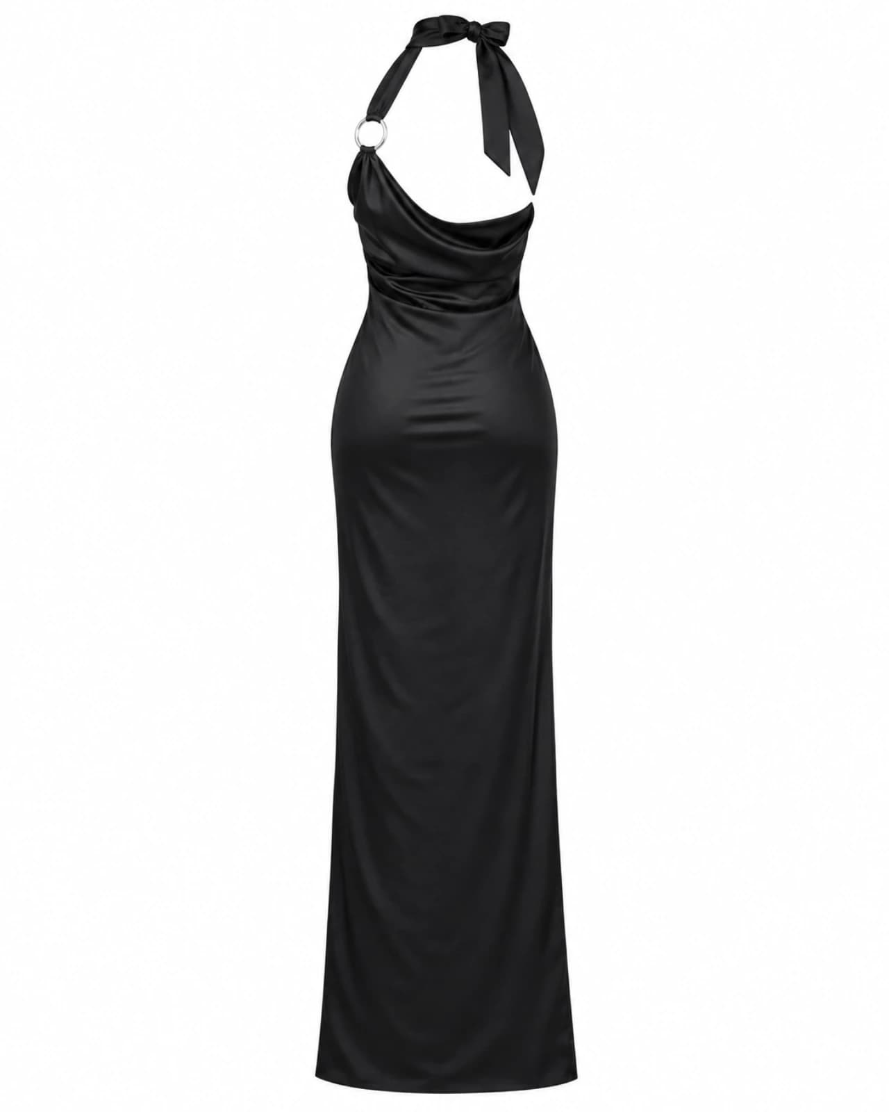 VESTIDO HALTER PARA ATAR BUCHE — espalda