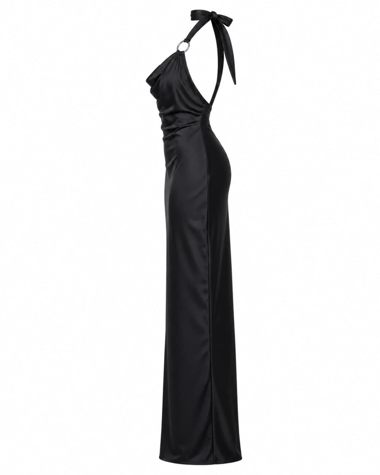 VESTIDO HALTER PARA ATAR BUCHE — lateral-derecho