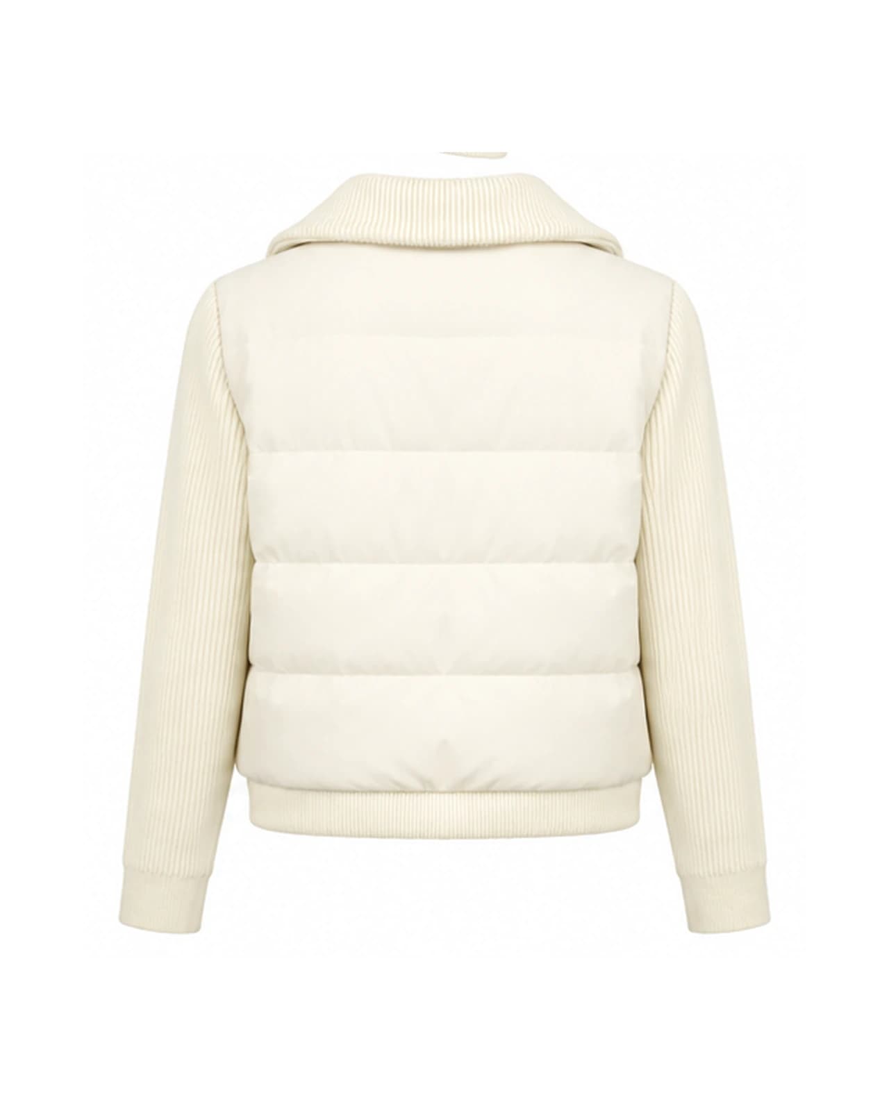 Campera Mangas Tejidas — Espalda