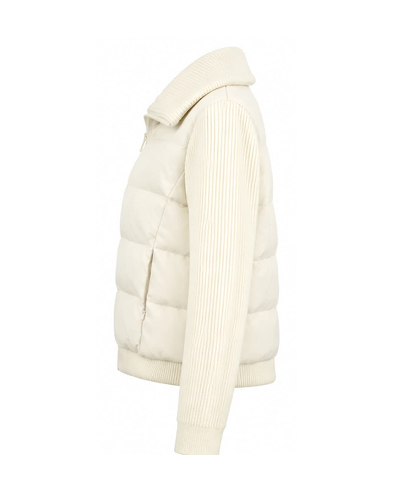 Campera Mangas Tejidas — Perfil derecho