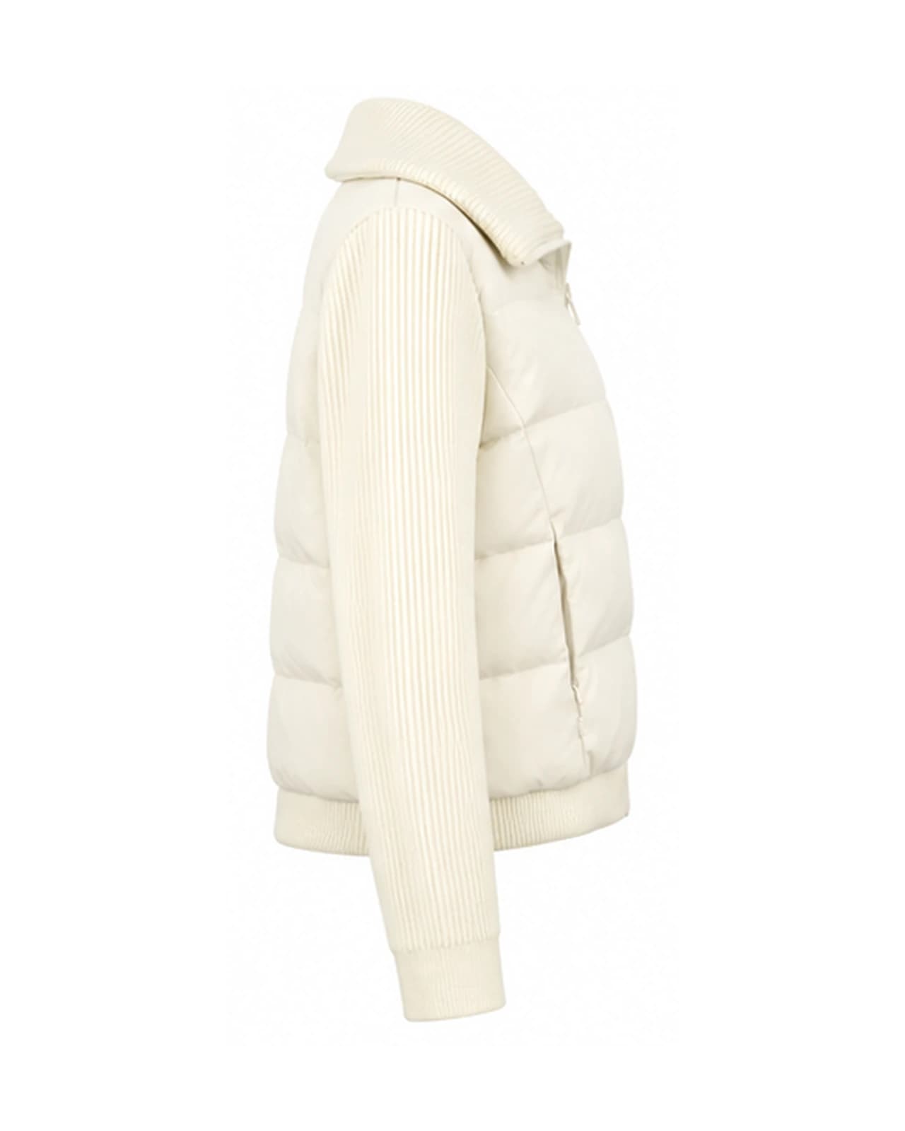Campera Mangas Tejidas — Perfil izquierdo
