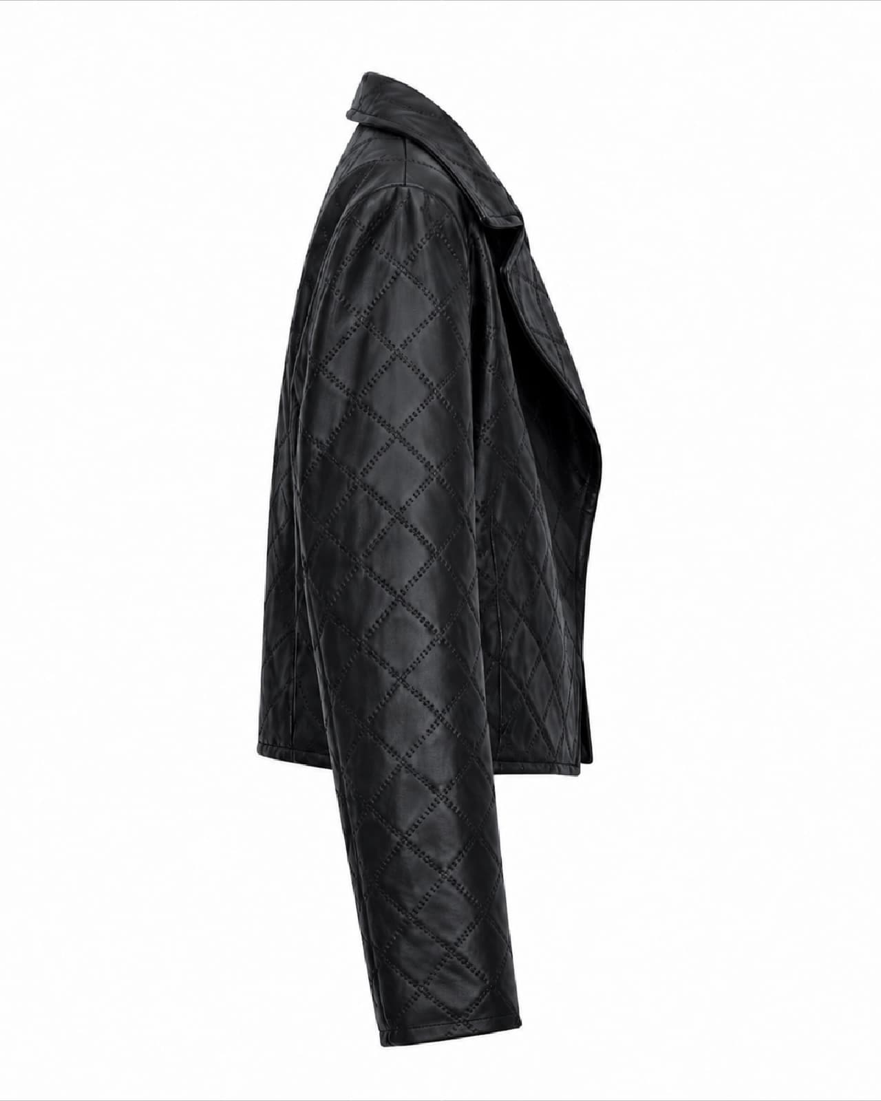 Campera Cuadrillé — Perfil izquierdo