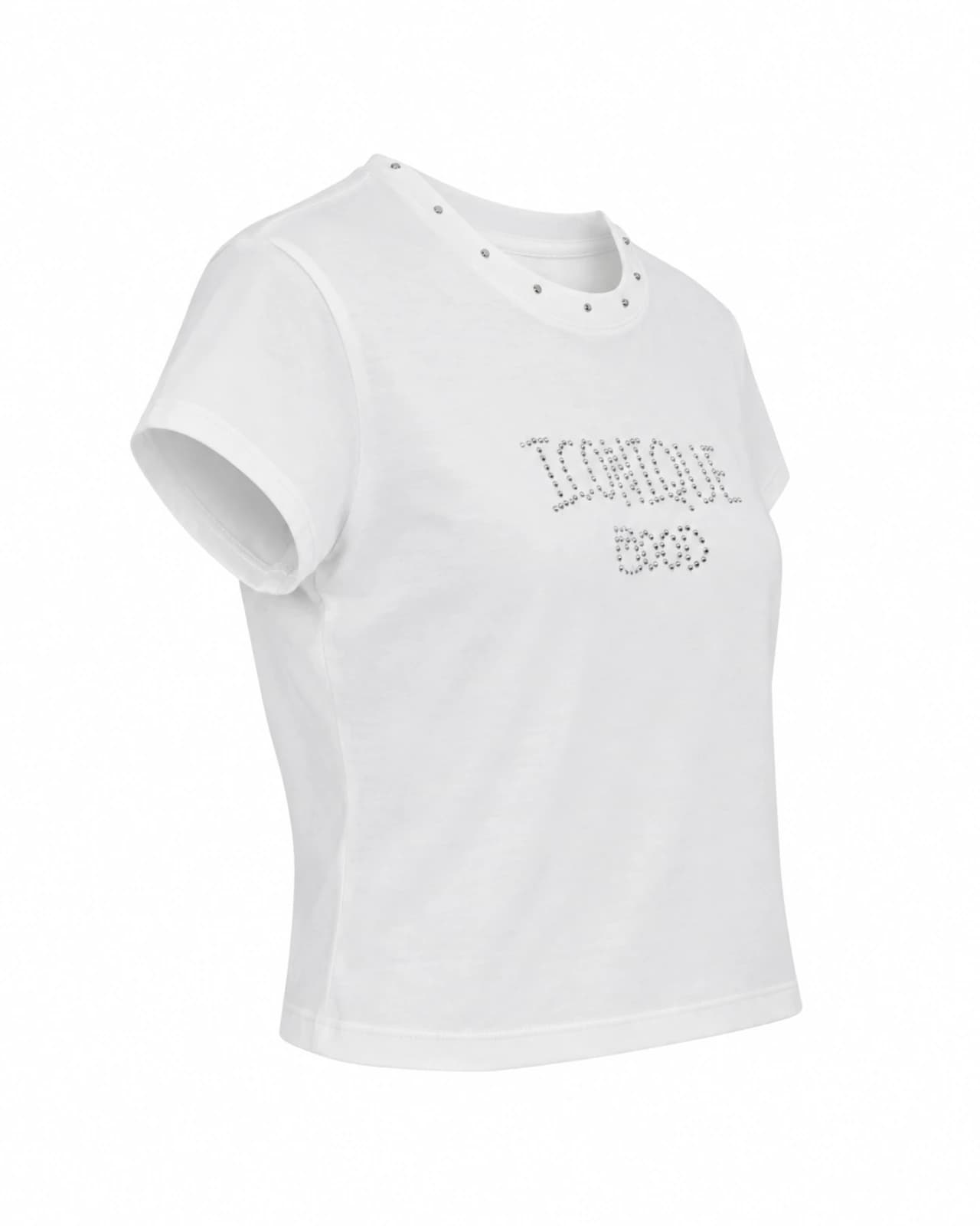 REMERA KATHERINE C/TACHAS NEGRO — Perfil izquierdo
