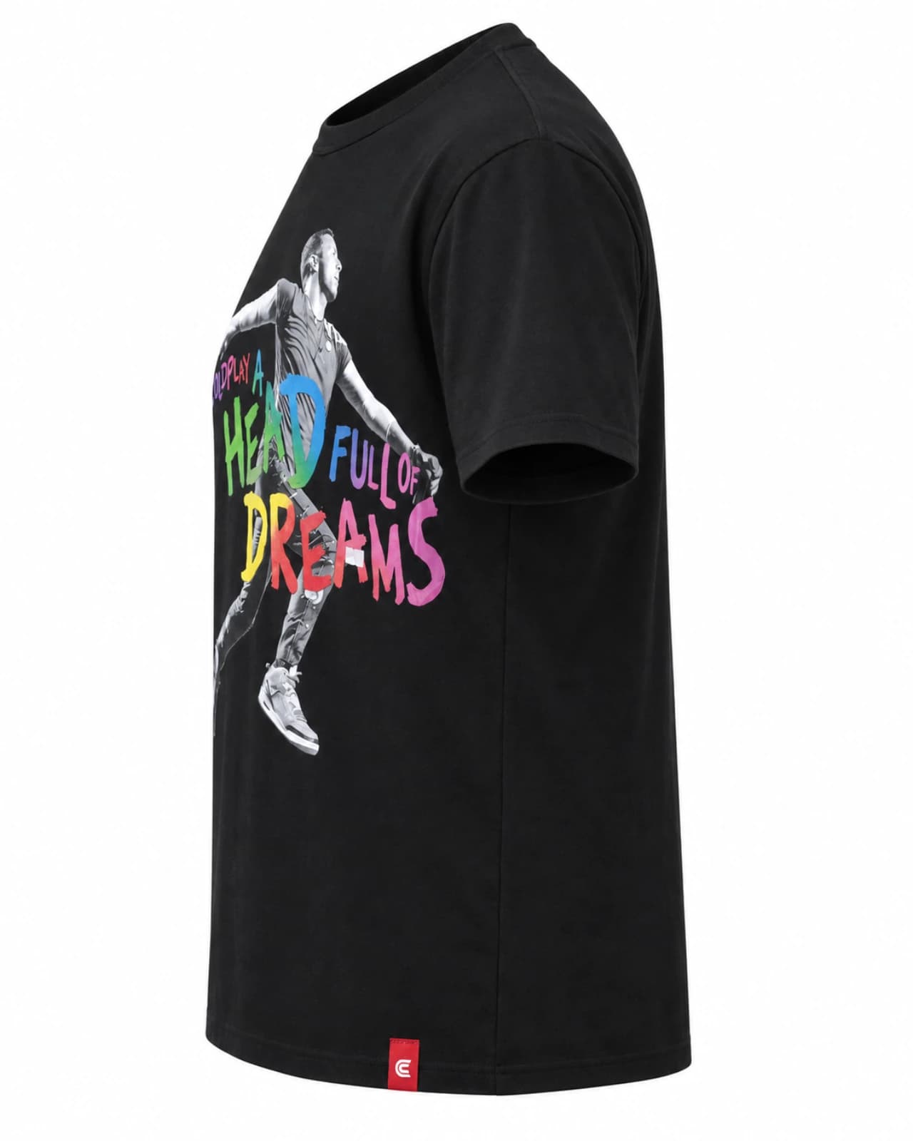 Remera Coldplay — Perfil derecho