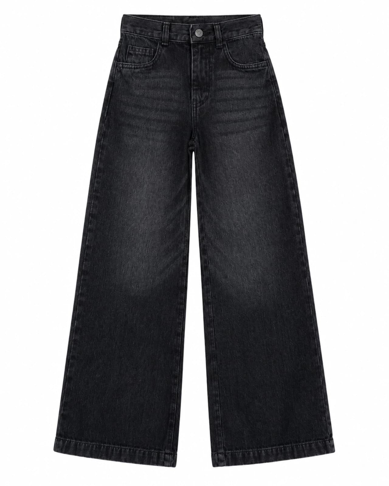 Jean Wide Negro Teen — Frente