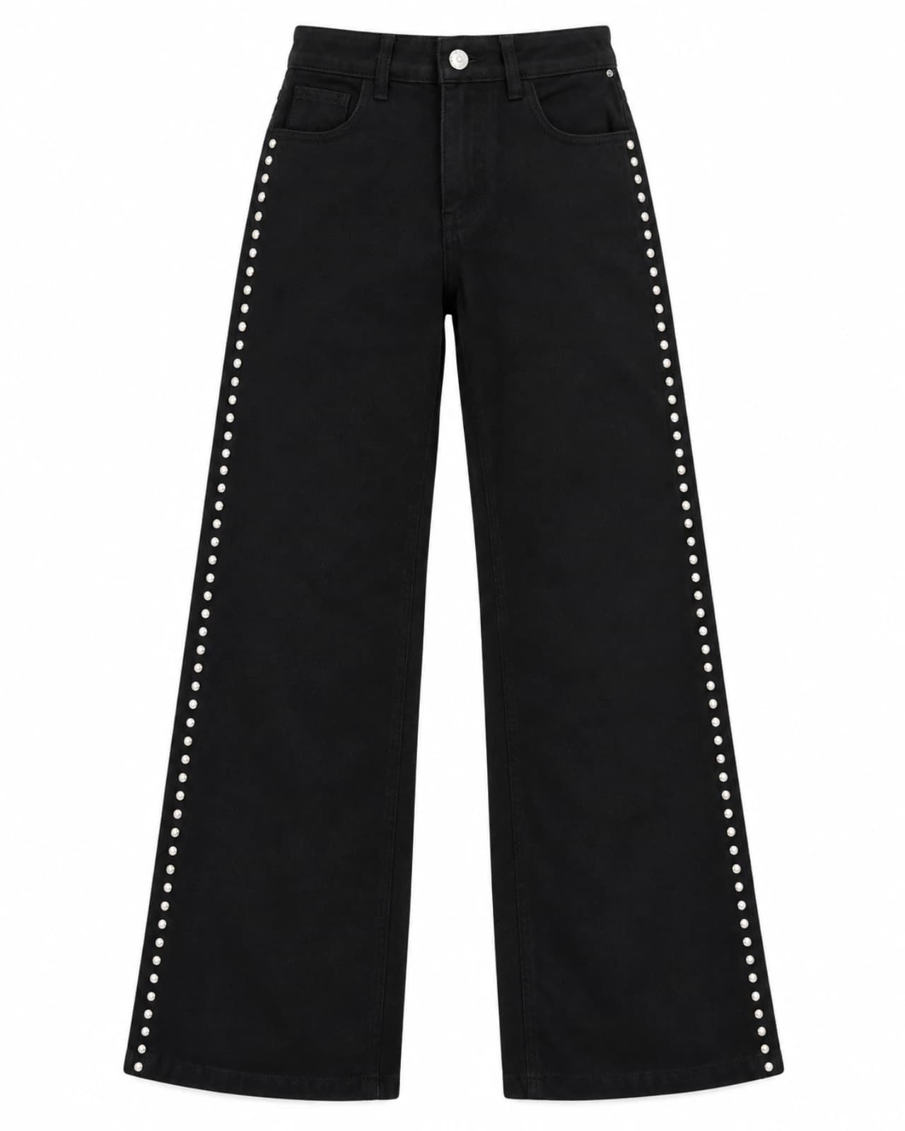 Pantalón Gabardina con Tachas — Frente