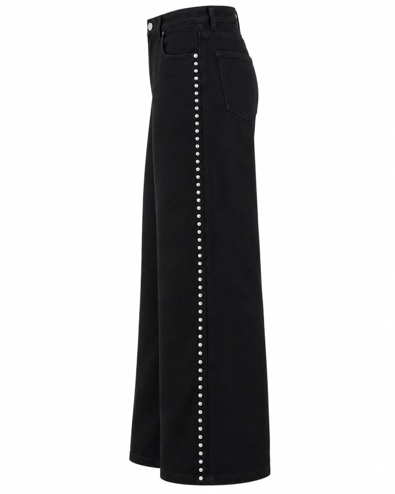 Pantalón Gabardina con Tachas — Perfil derecho
