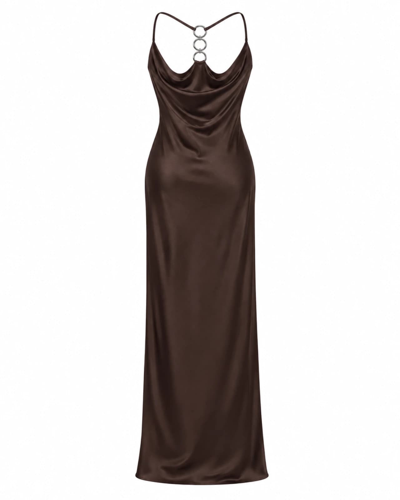 VESTIDO BUCHE CON TAJO — Espalda