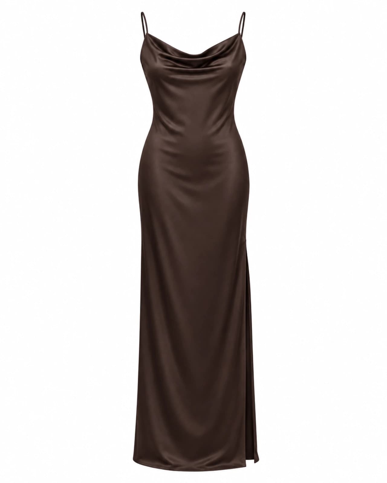 VESTIDO BUCHE CON TAJO — Frente