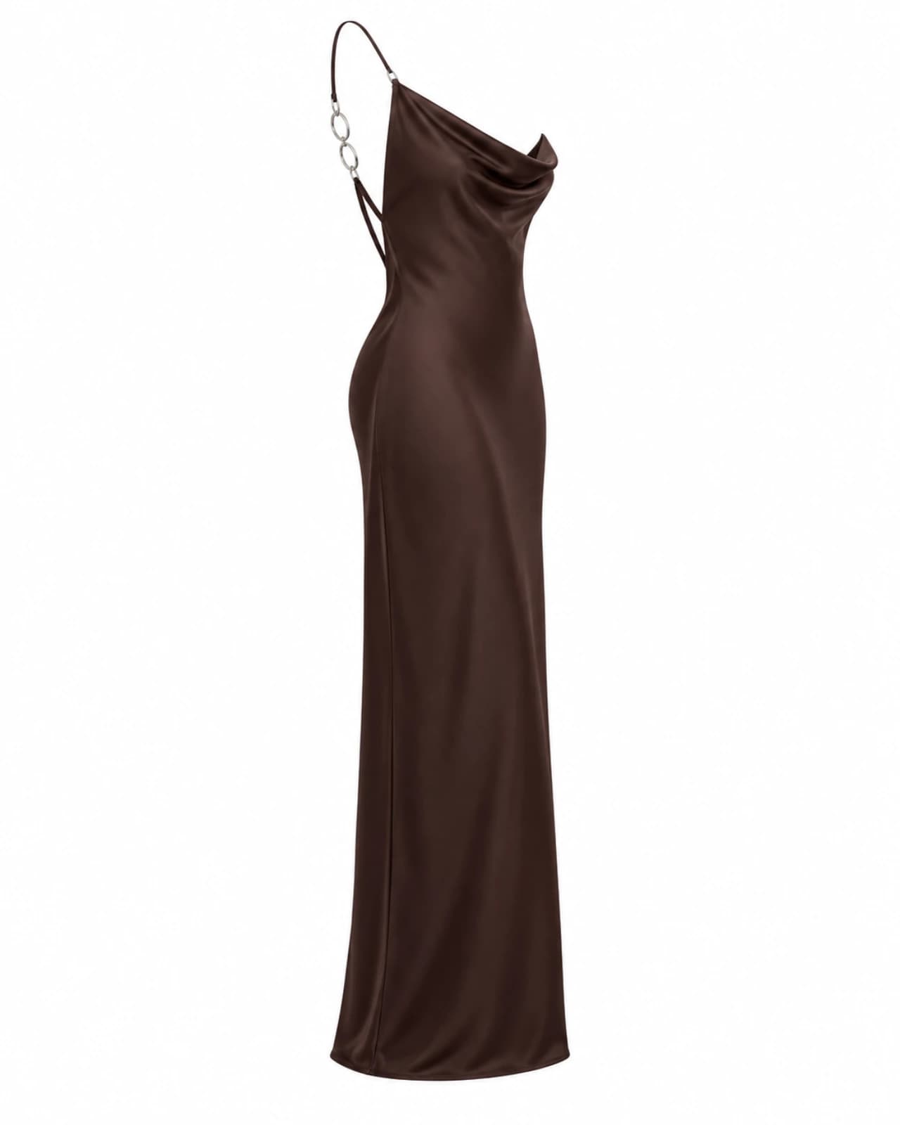 VESTIDO BUCHE CON TAJO — Perfil izquierdo