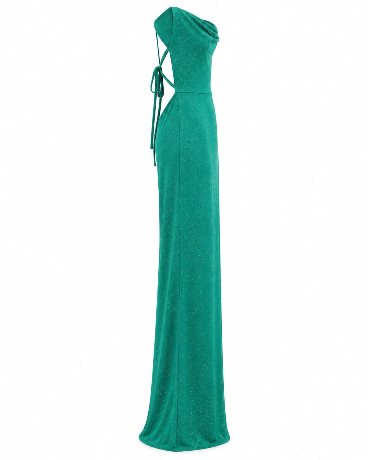 VESTIDO GLITER BUCHE — lateral-izquierdo-verde