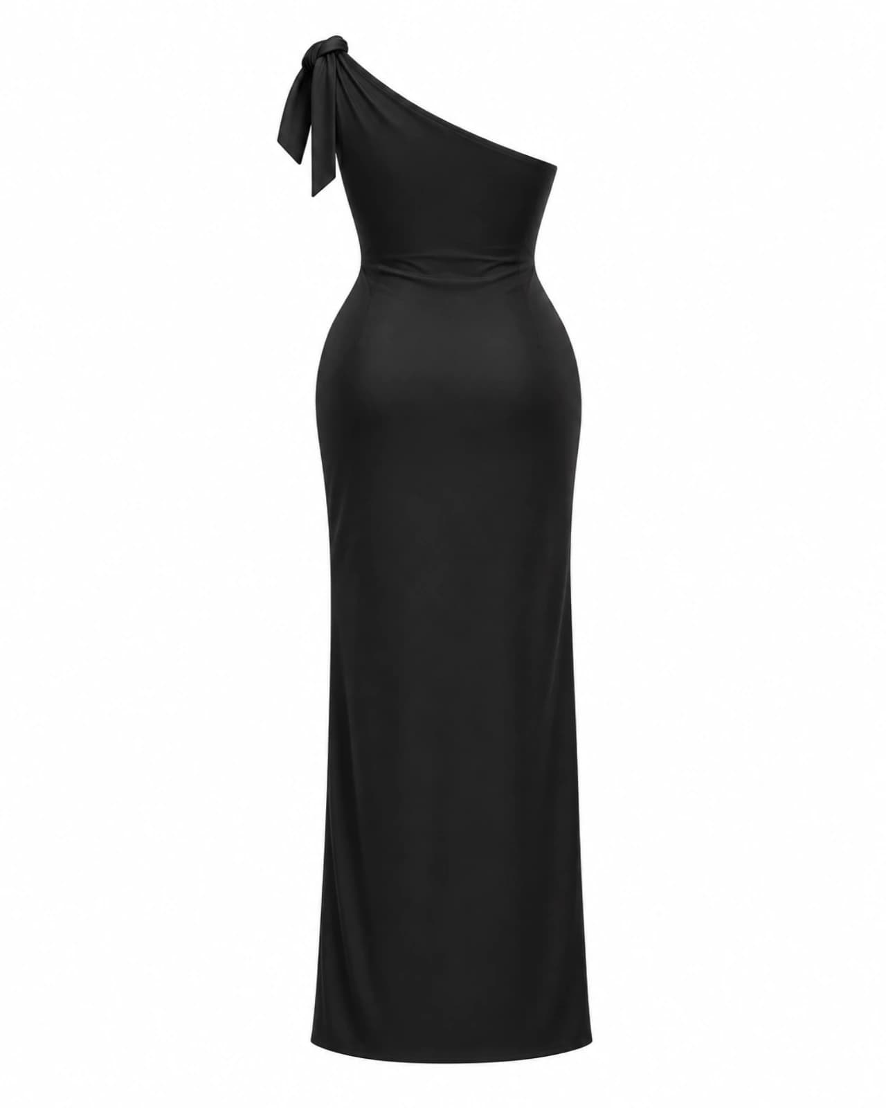 Vestido Satén con Tiras — Espalda