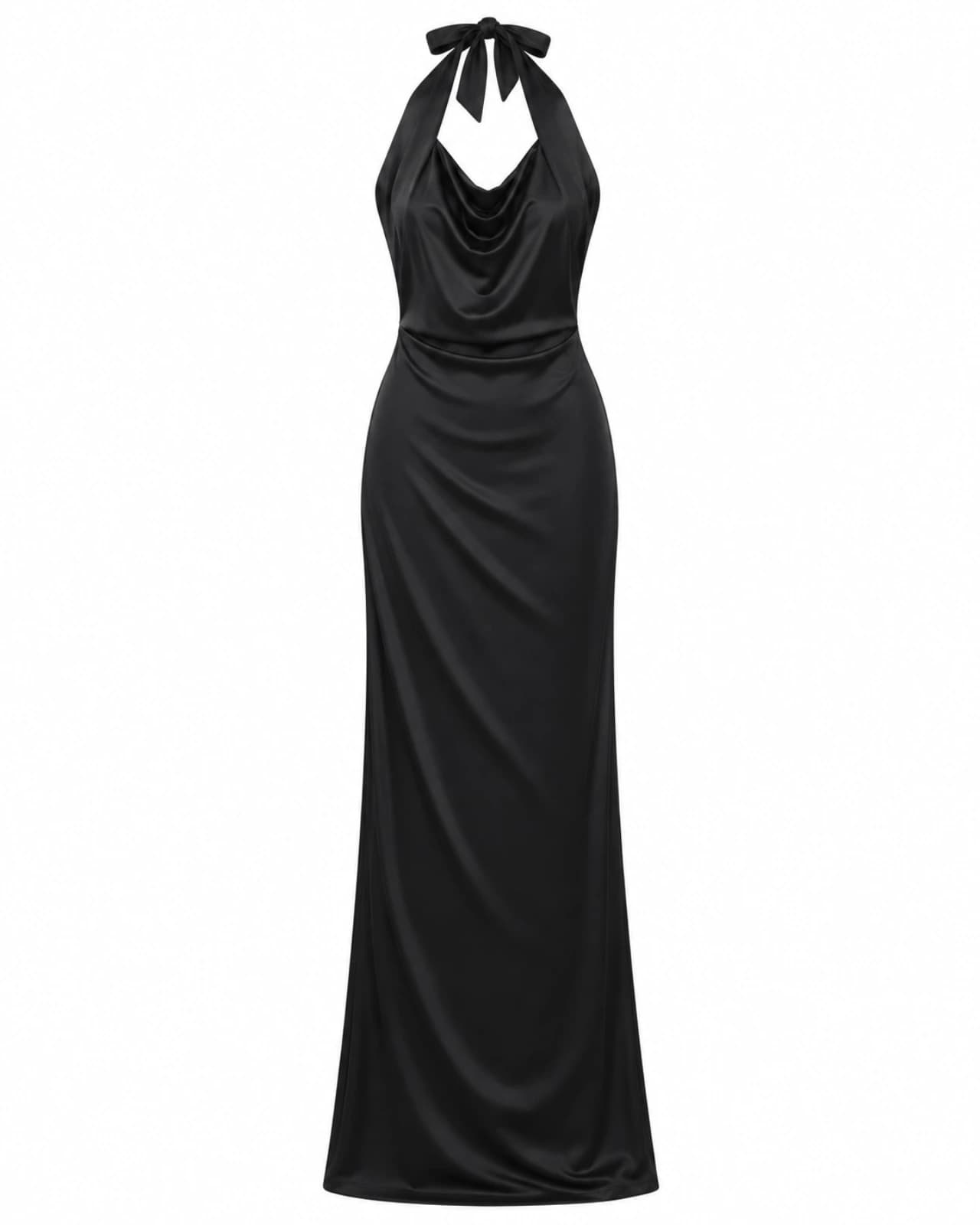 VESTIDO HALTER PARA ATAR BUCHE — Frente