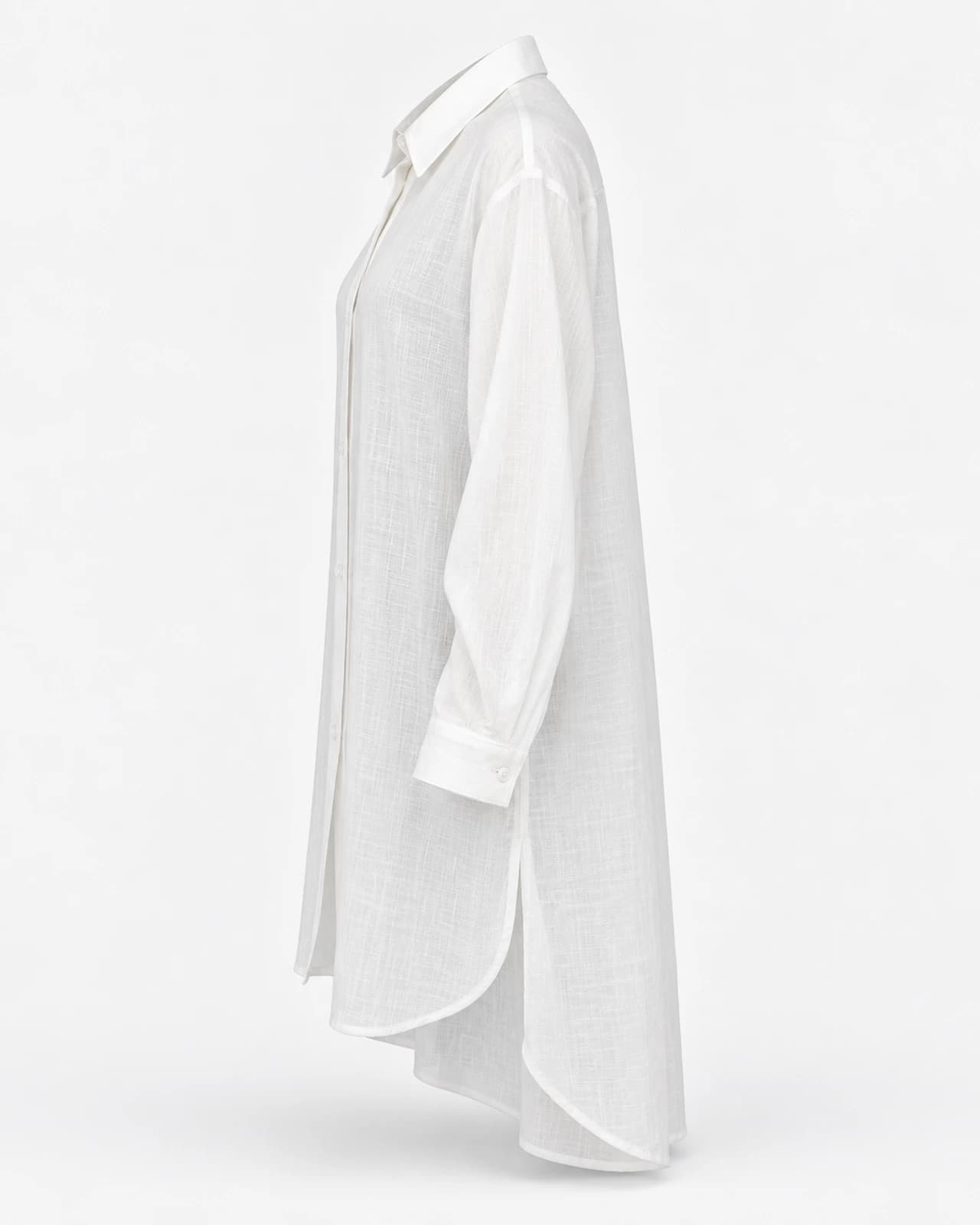 Camisa Encaje Floral — Perfil derecho