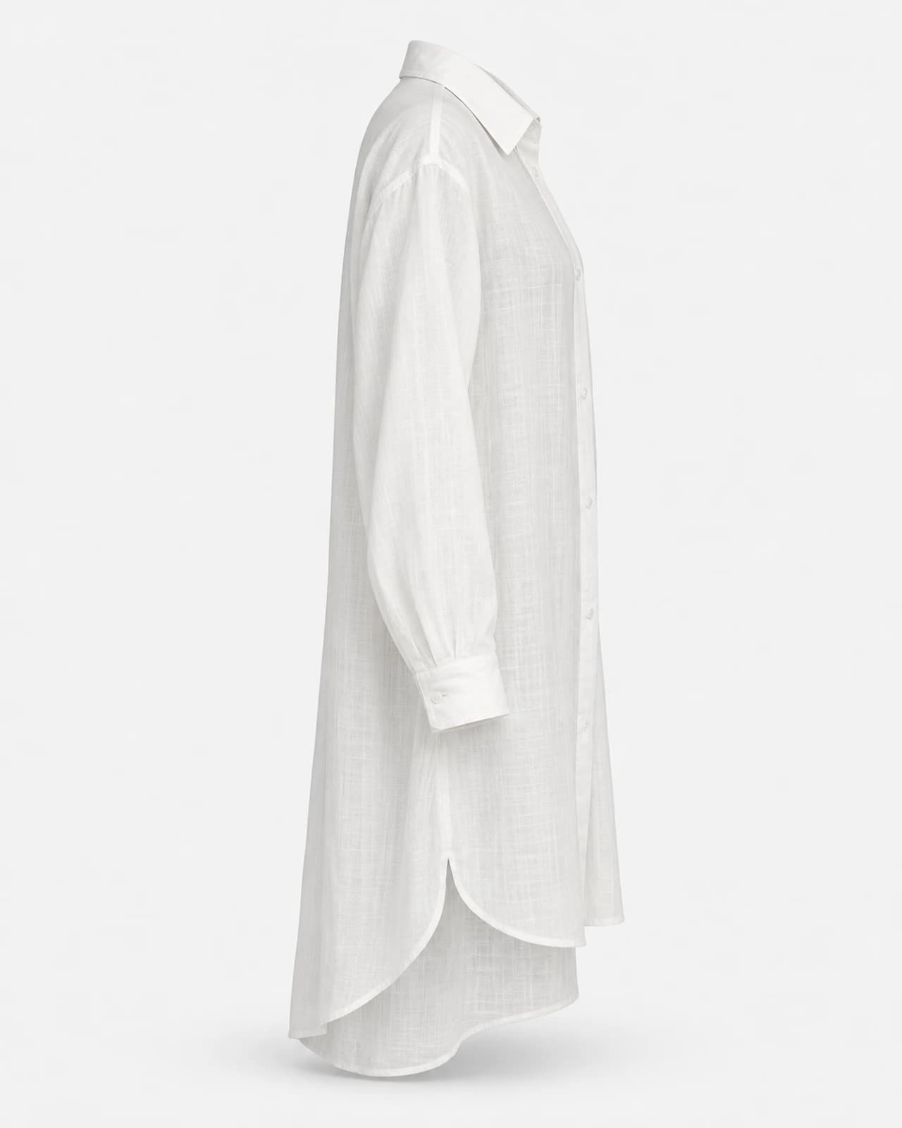 Camisa Encaje Floral — Perfil izquierdo