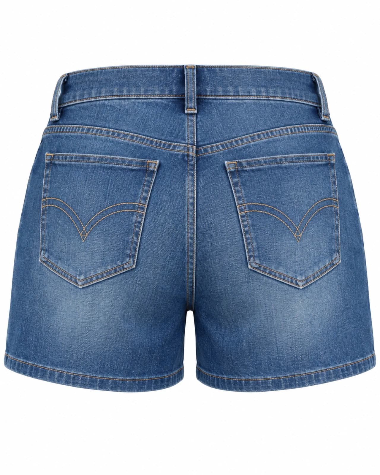 Short de Jean Azul — Espalda