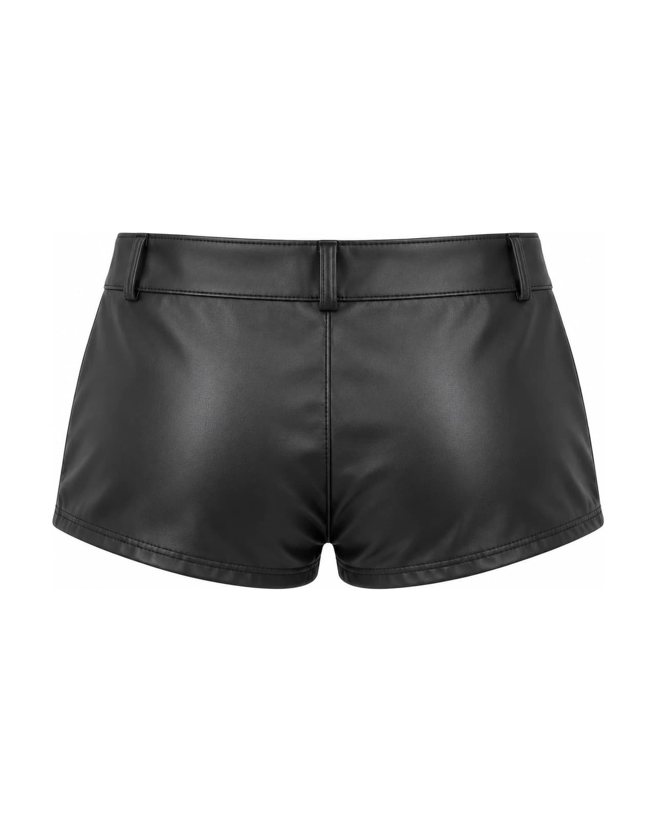 Short Cuerina con Botón — Espalda