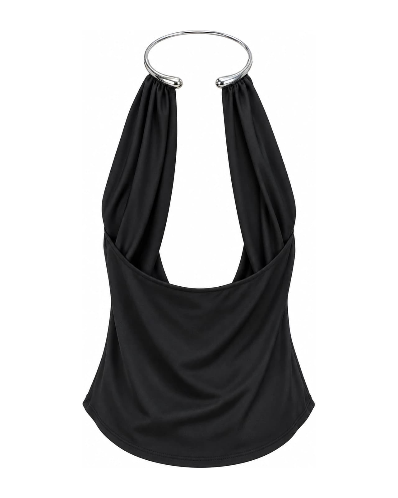 TOP MICROFIBRA CHOKER BUCHE — Espalda