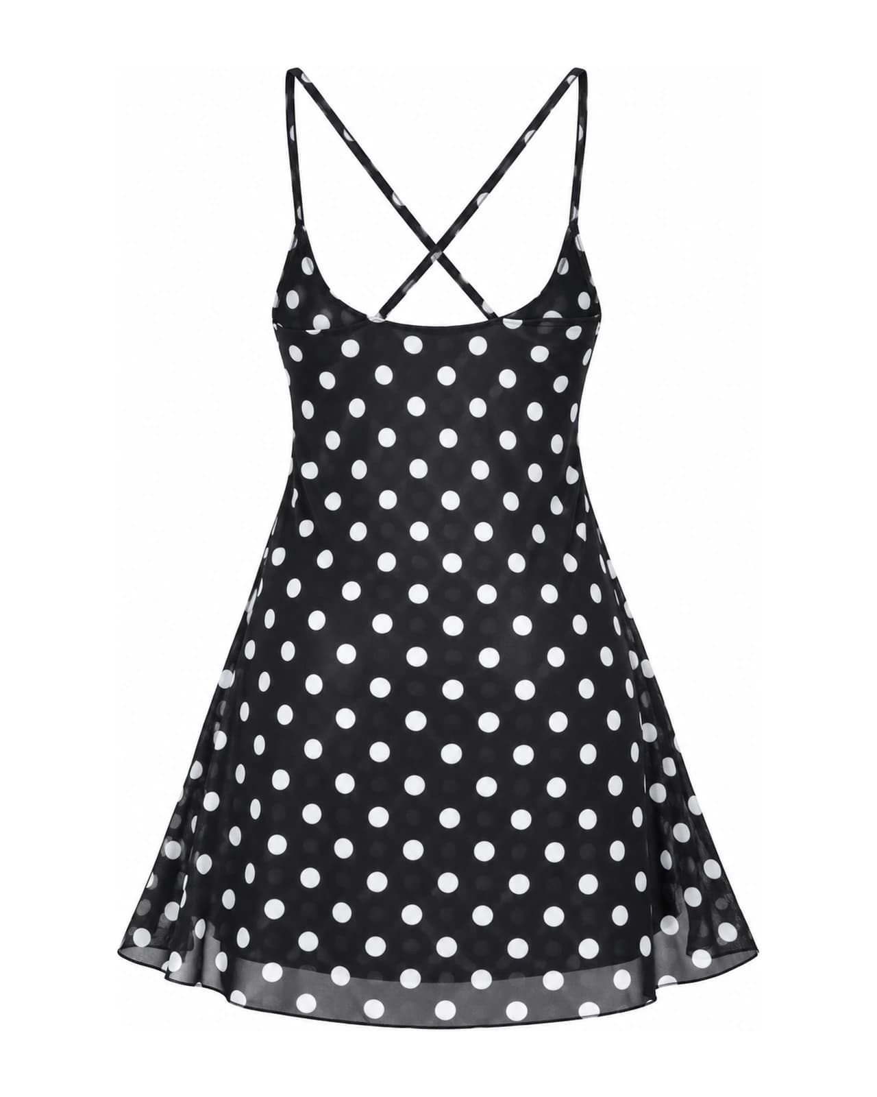 Vestido Cande Tul Lunar — Espalda