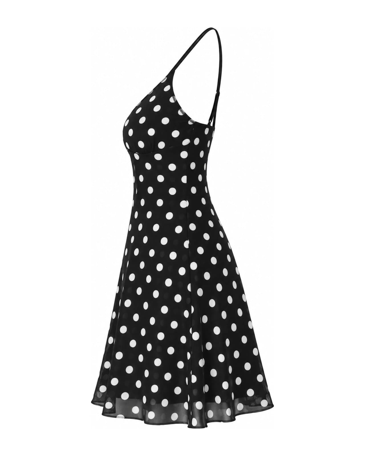 Vestido Cande Tul Lunar — Perfil derecho