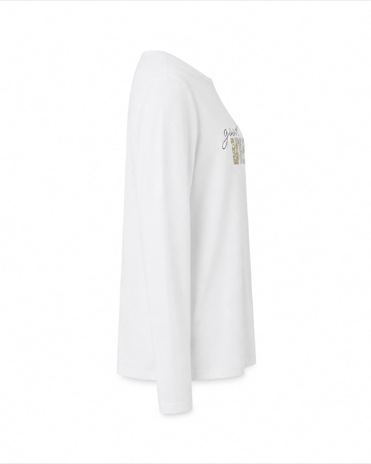 REMERA NENA BRILLO FOIL GOOD VIBES 6 unidades — lateral-izquierdo-v1