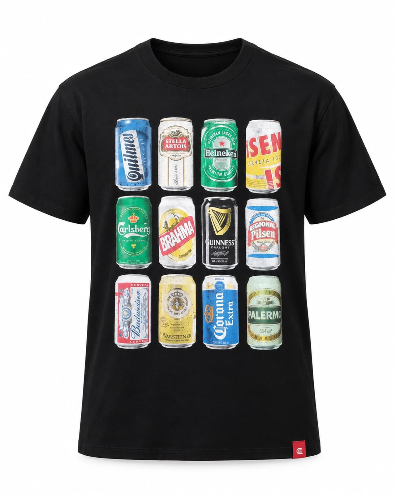 Remera Latas de Cerveza — Frente