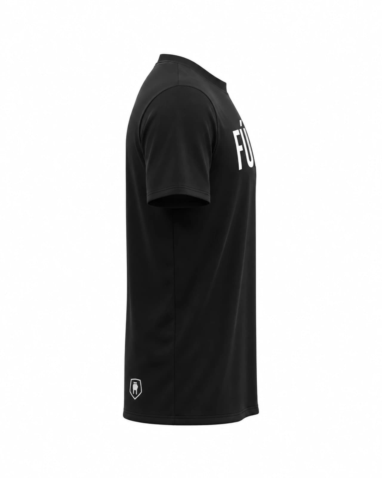 Remera Fútbol Líneas Blancas — Perfil izquierdo