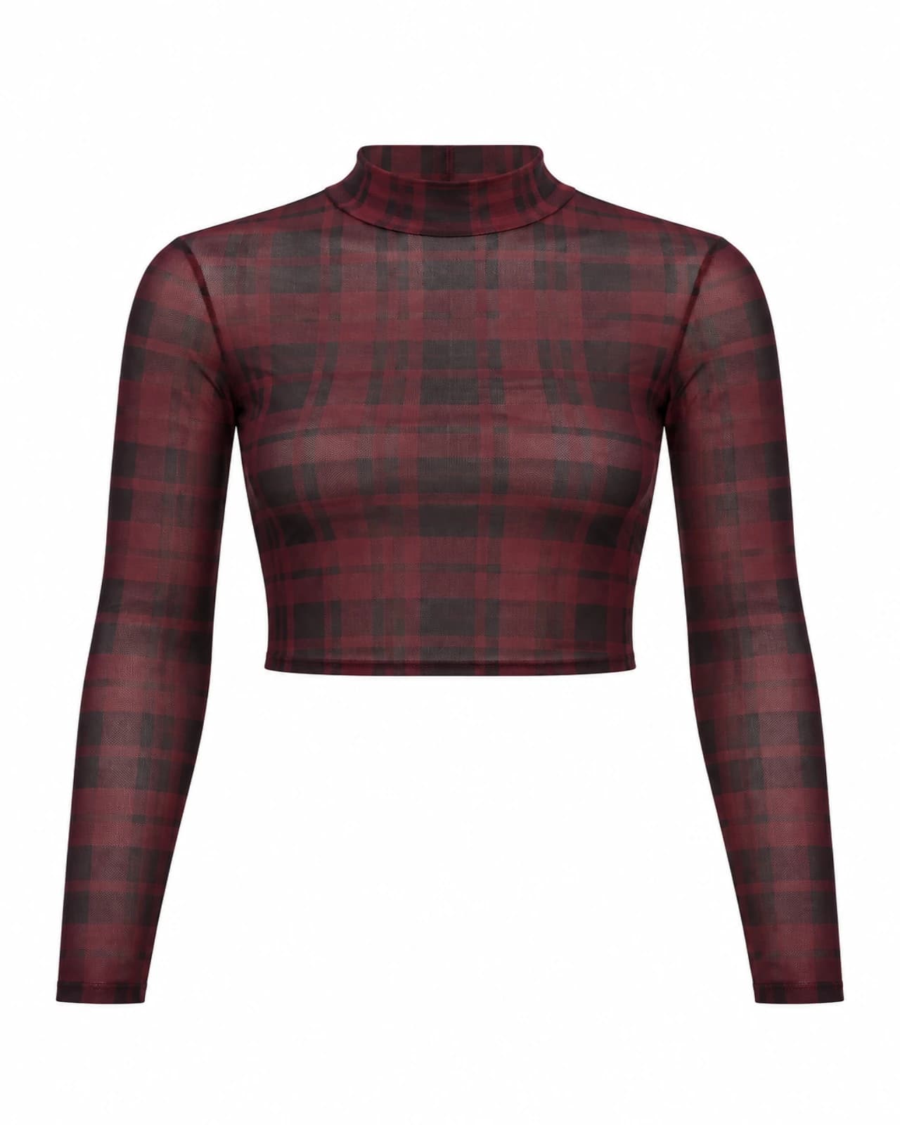 Top Tul a Cuadros — Frente