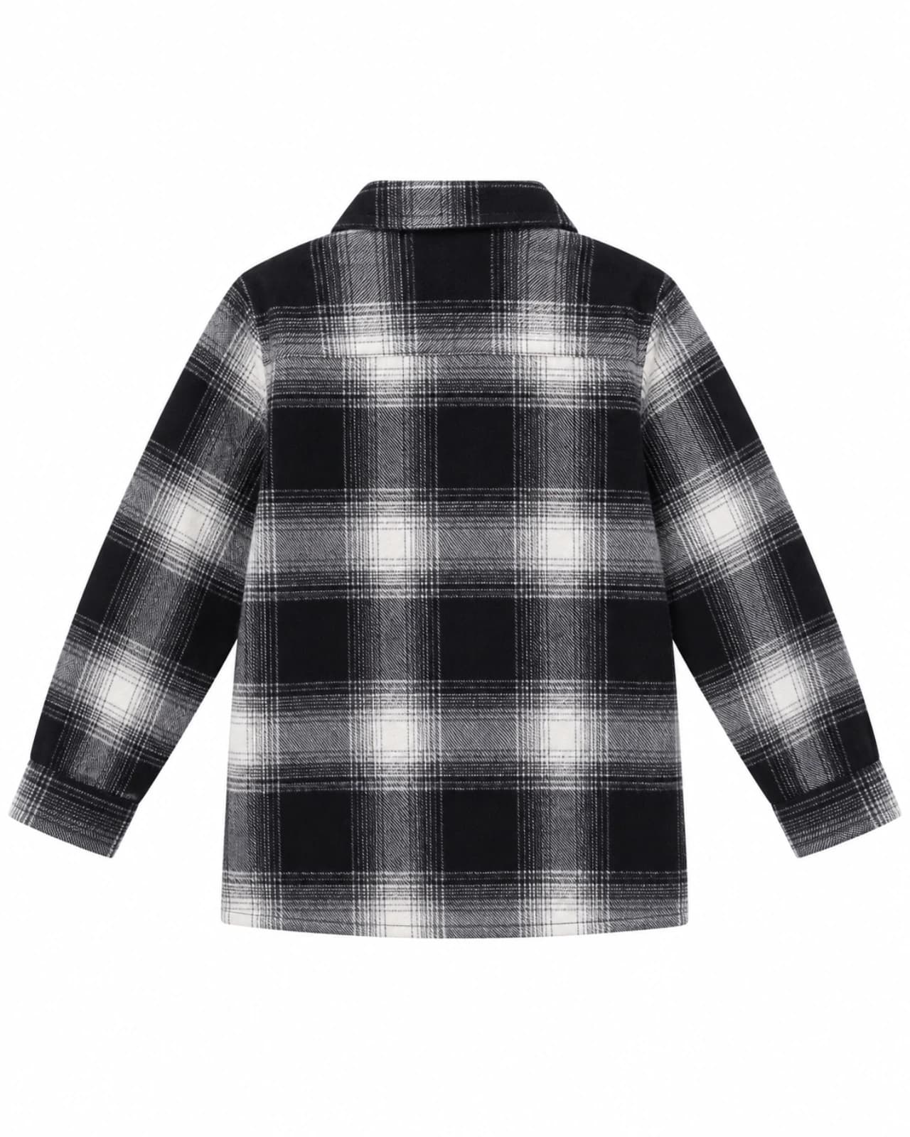 CAMISA CUADROS PAÑO LANA — Espalda