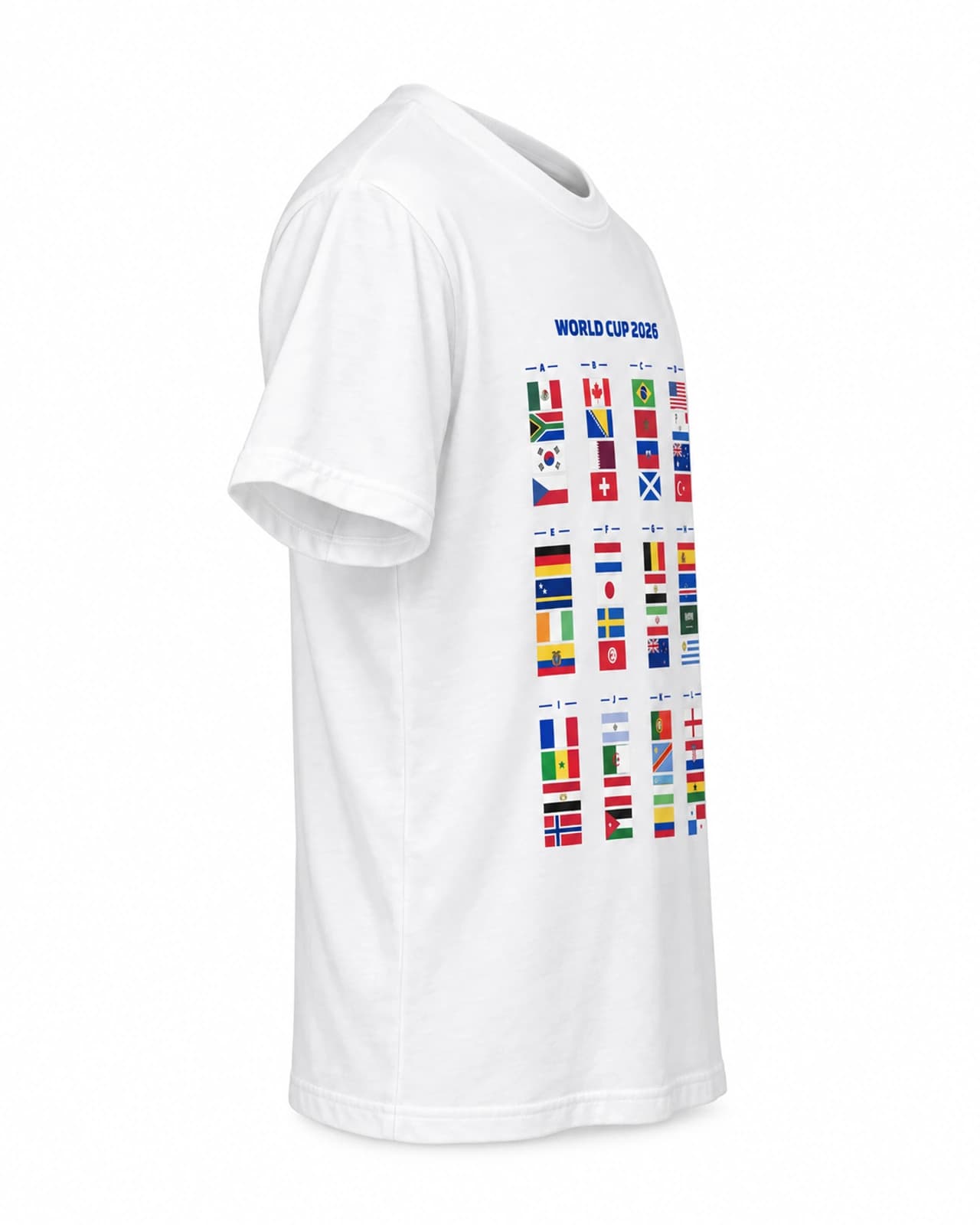 Remera Mundial 2026 — Perfil izquierdo