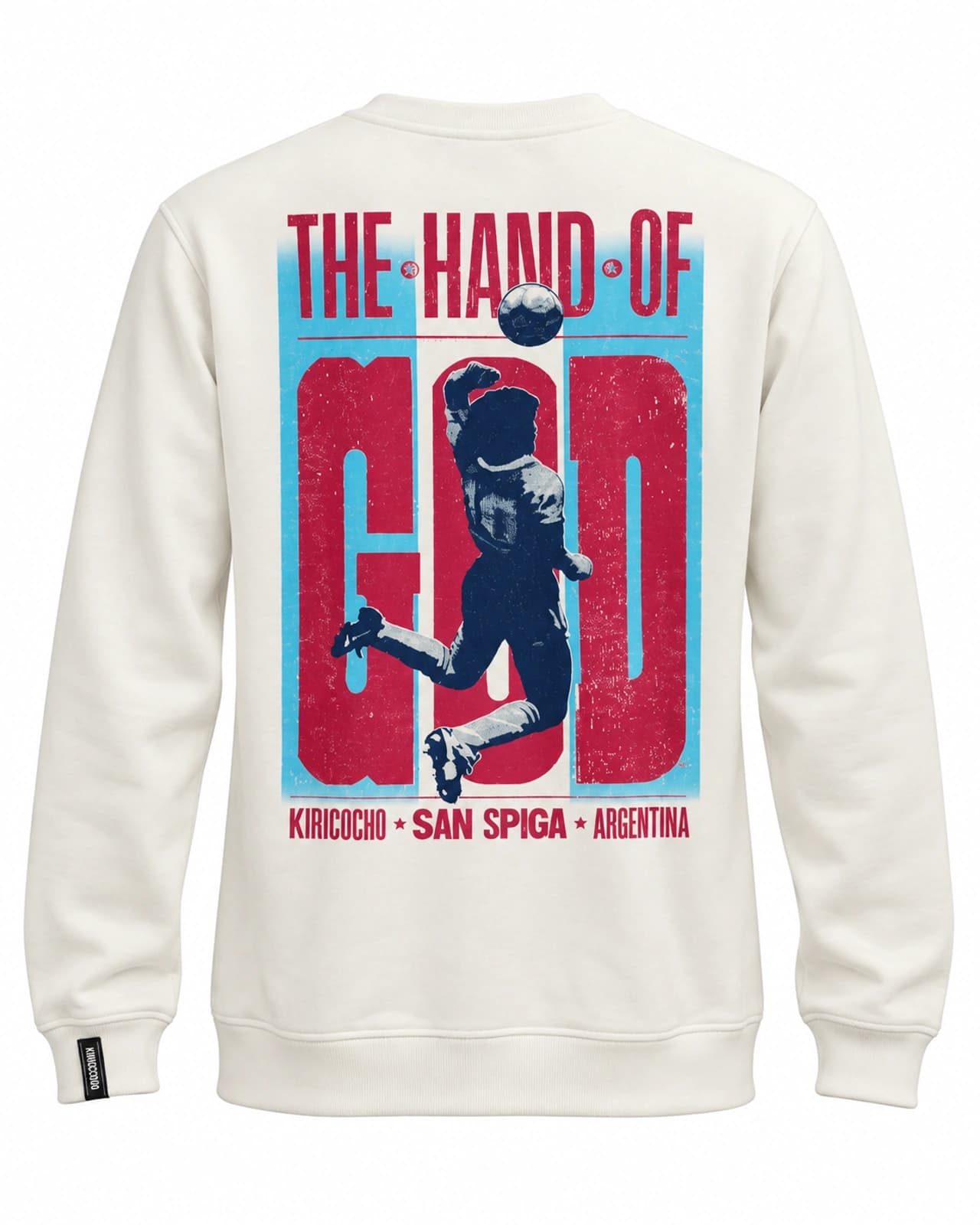 Buzo La Mano de Dios — Espalda