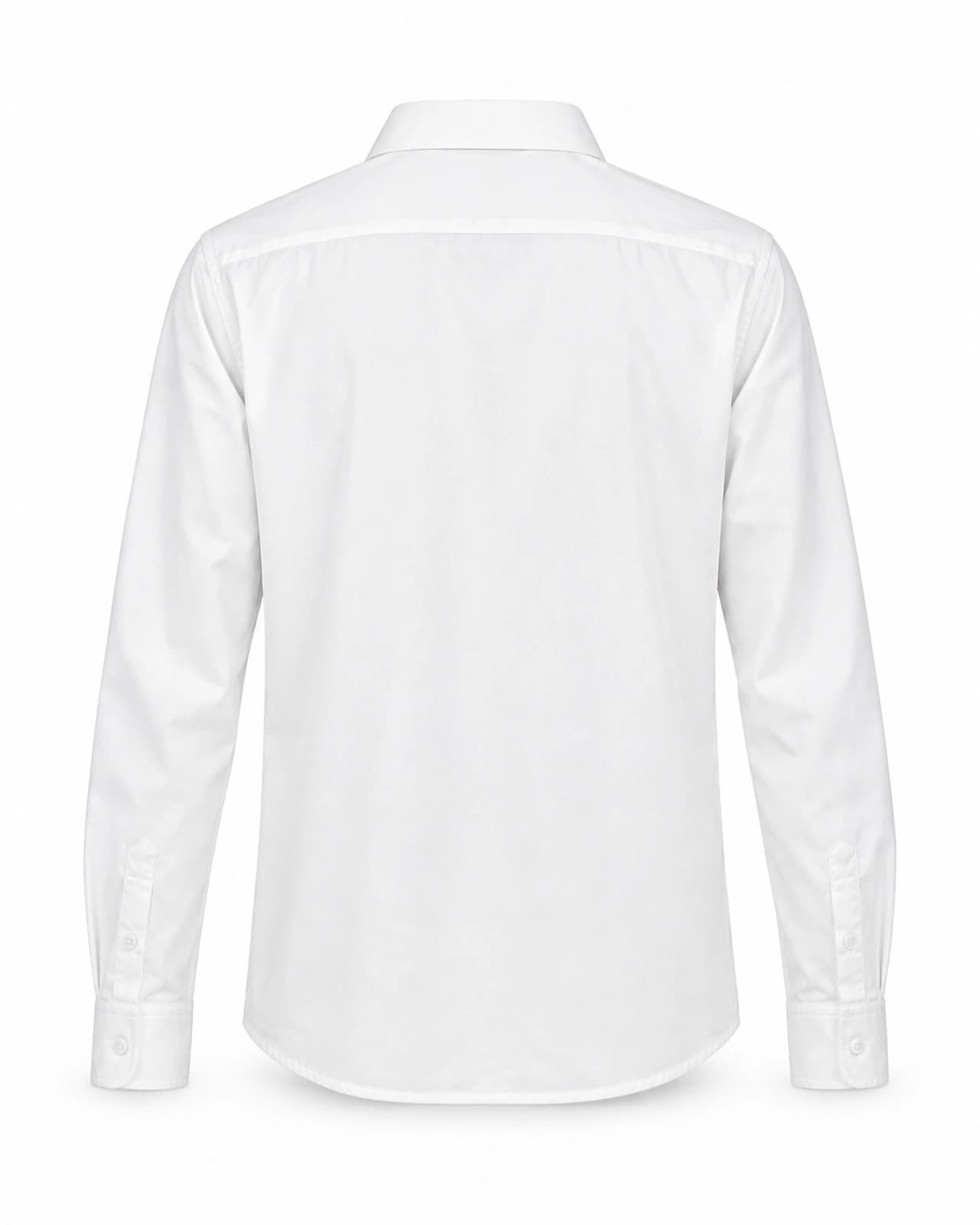 Camisa Lisa Blanca — Espalda
