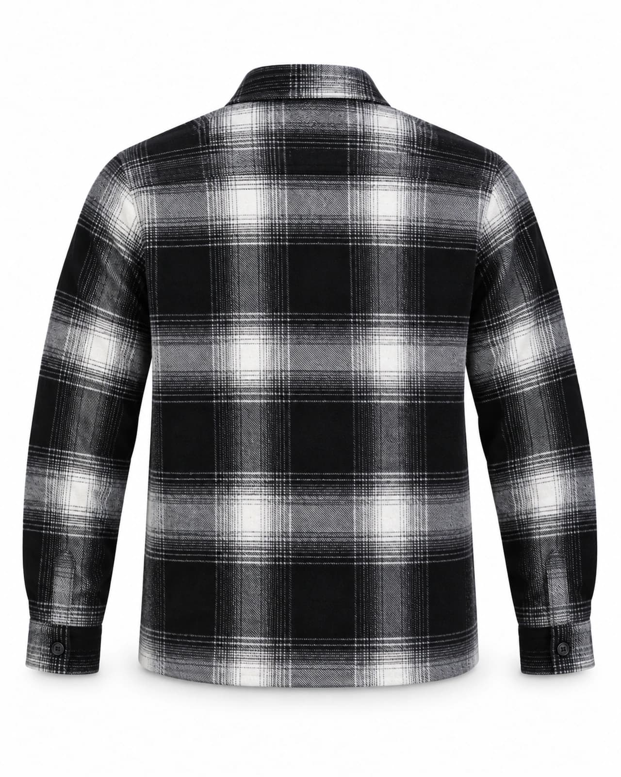 Camisa a Cuadros Paño Lana — Espalda
