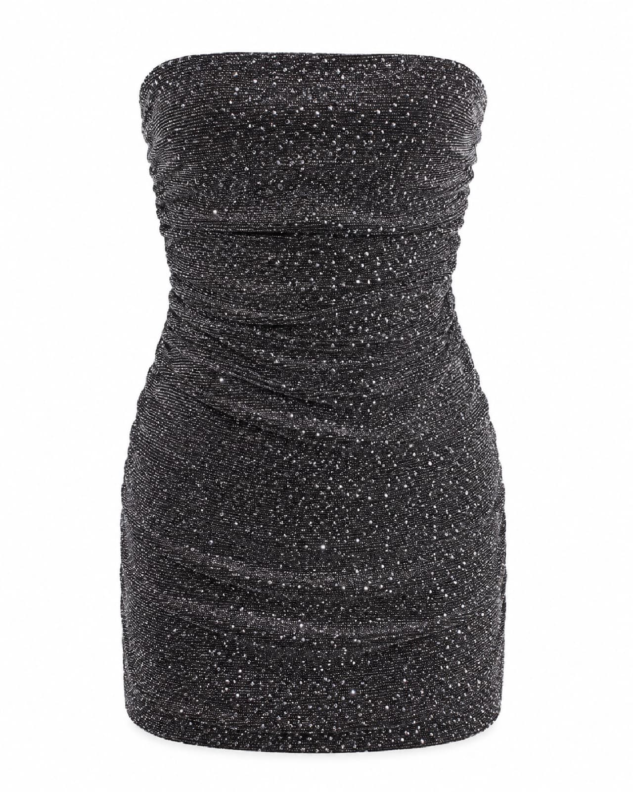 Vestido Strapless con Strass