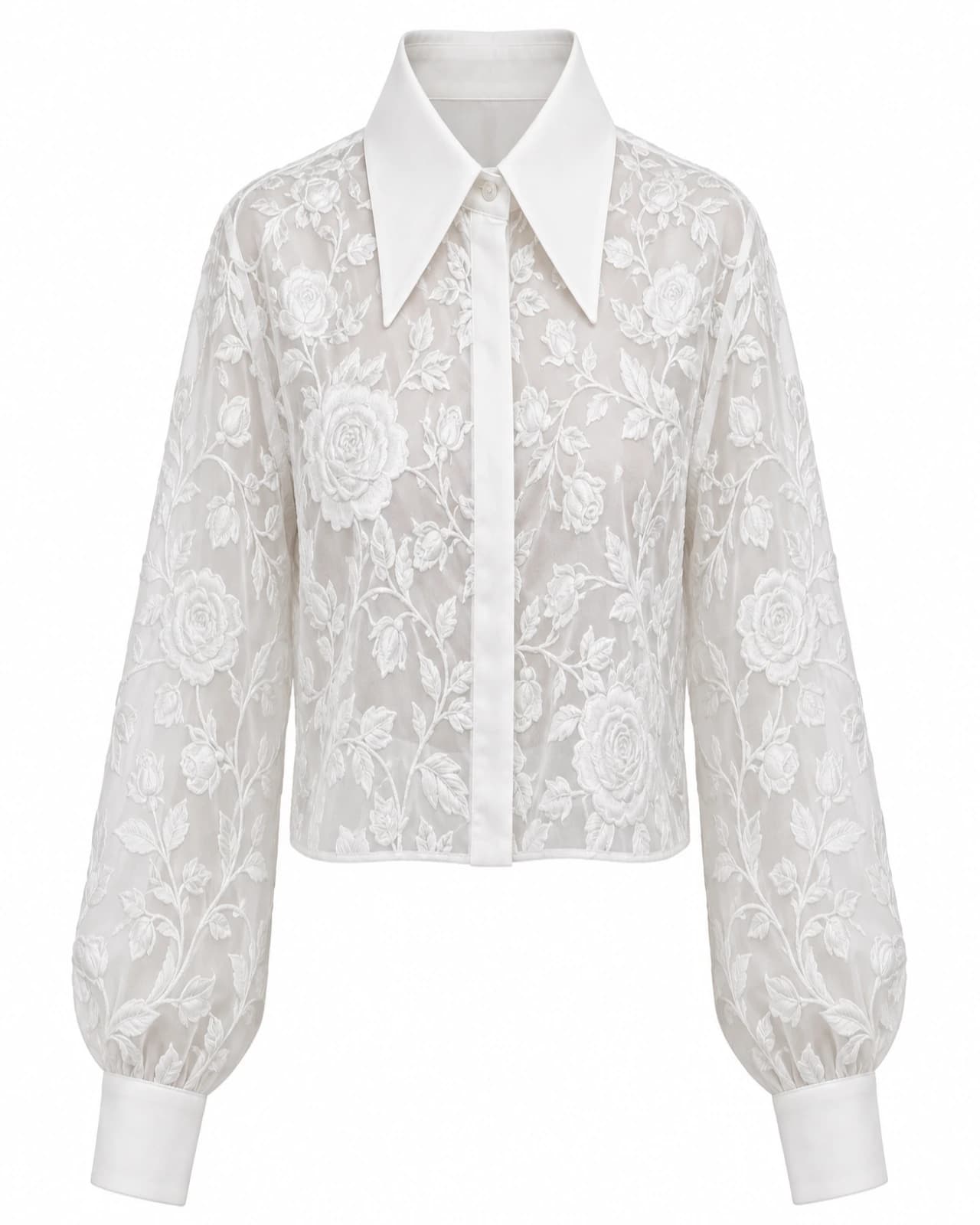 Camisa Encaje Floral