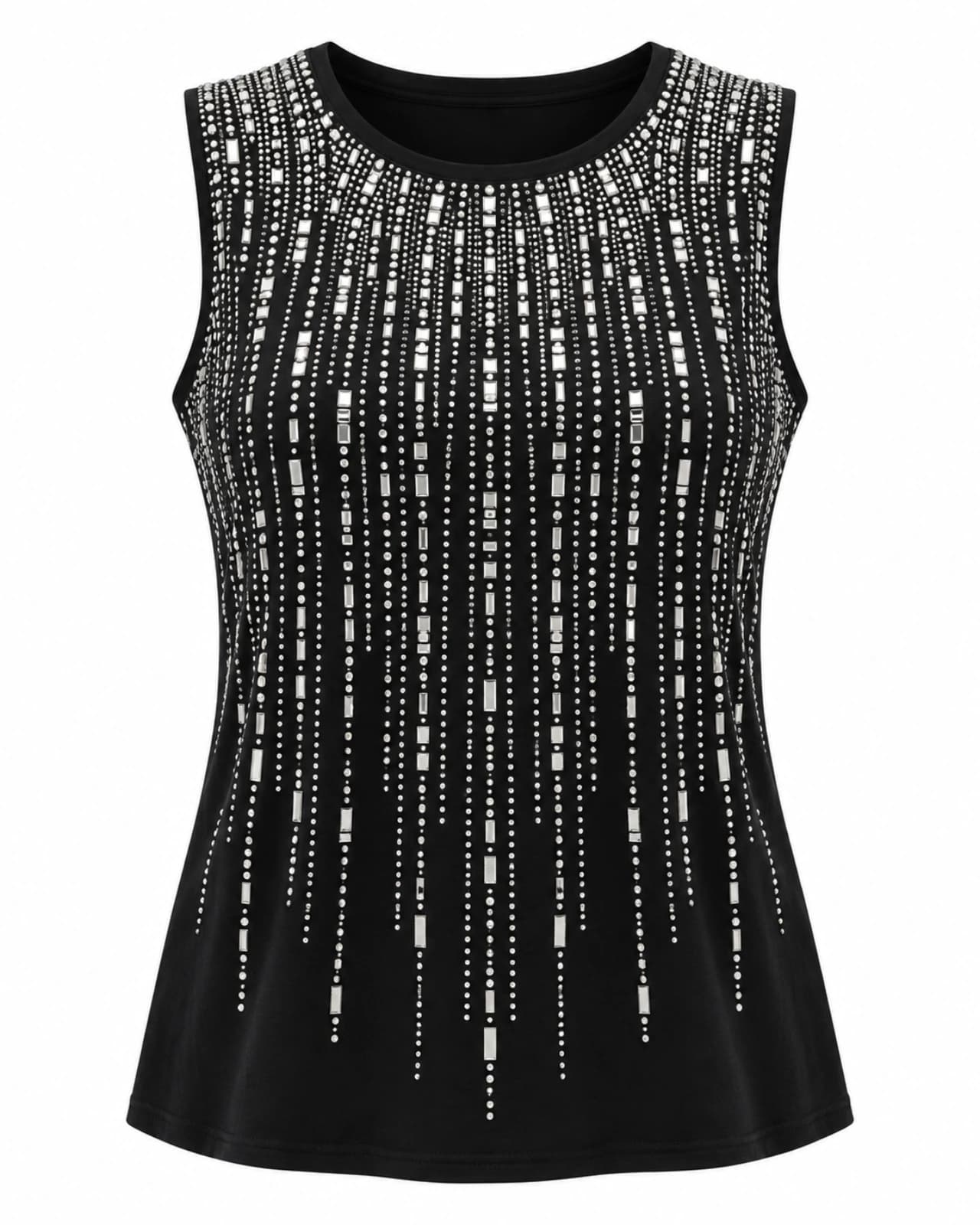 Musculosa Flecos Strass